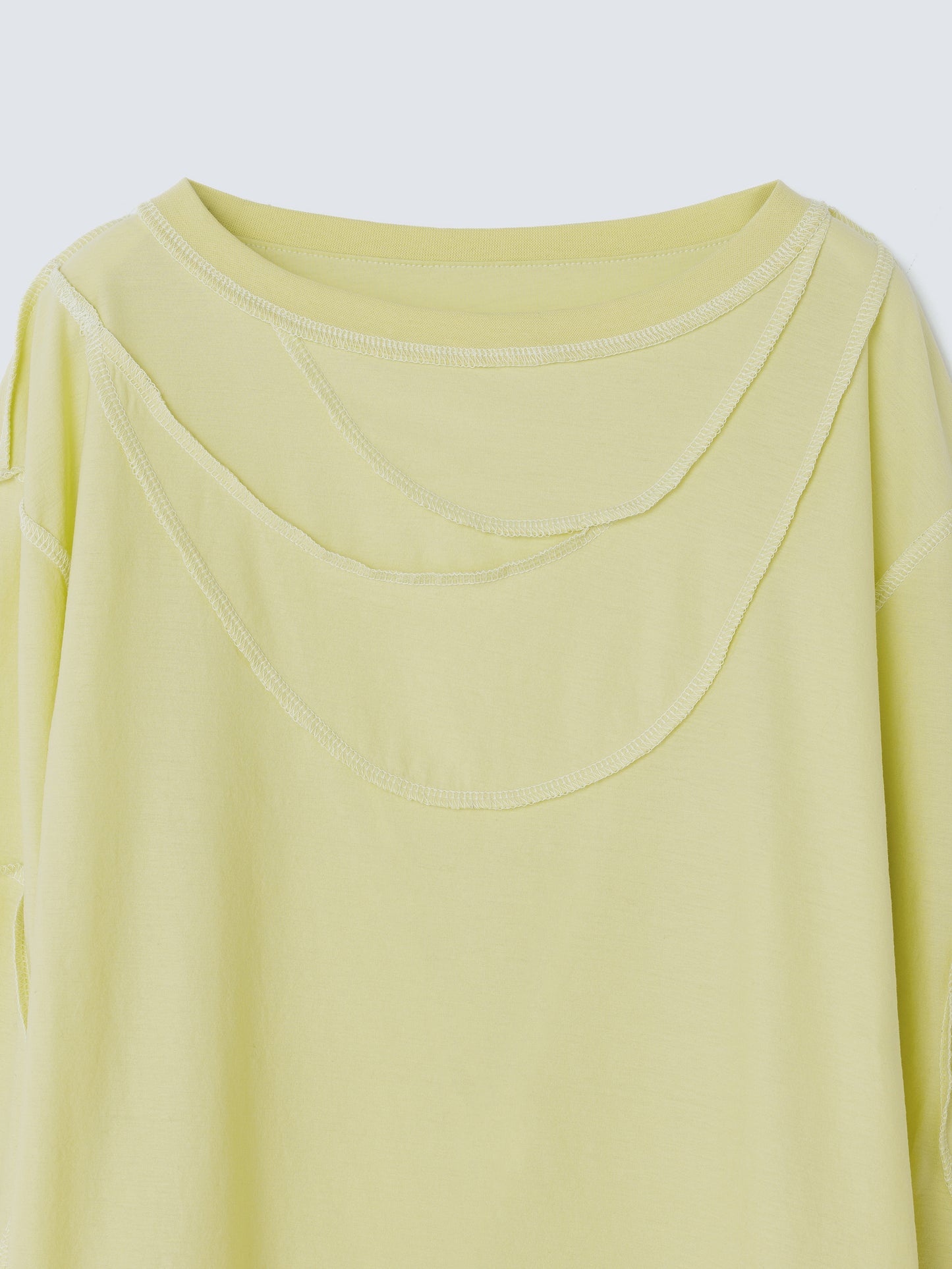 HALOCLINE CUTSEW LONG TEE LIME