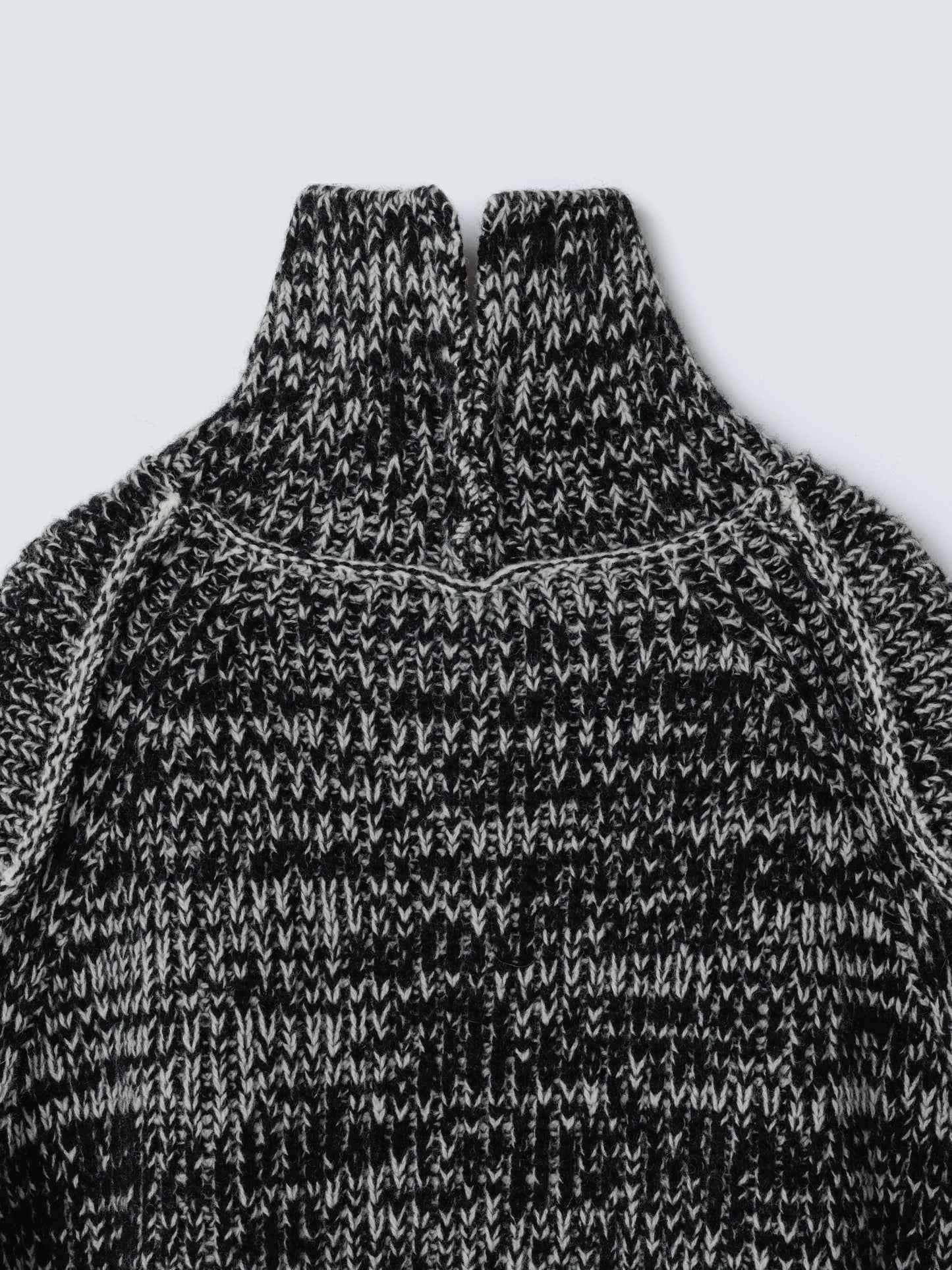 COLOR STITCH LOWGAUGE VEST BLACK MIX