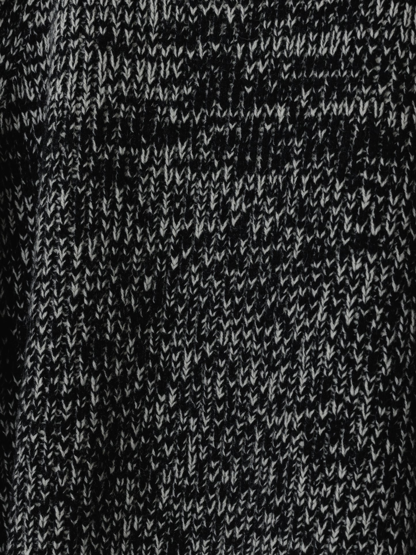 COLOR STITCH LOWGAUGE VEST BLACK MIX