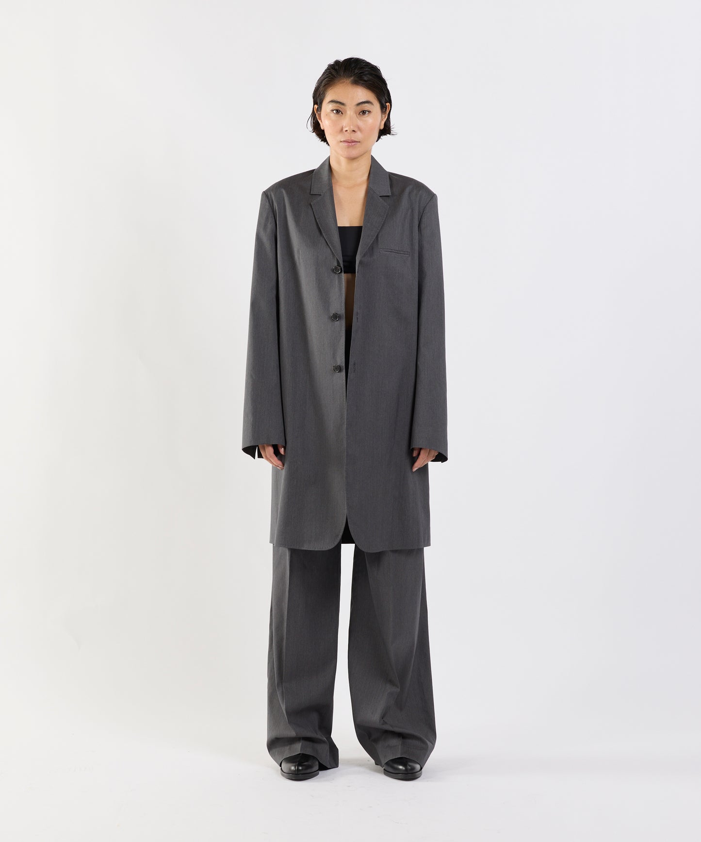 【26SS予約商品】Long Tailored Blazer GREY