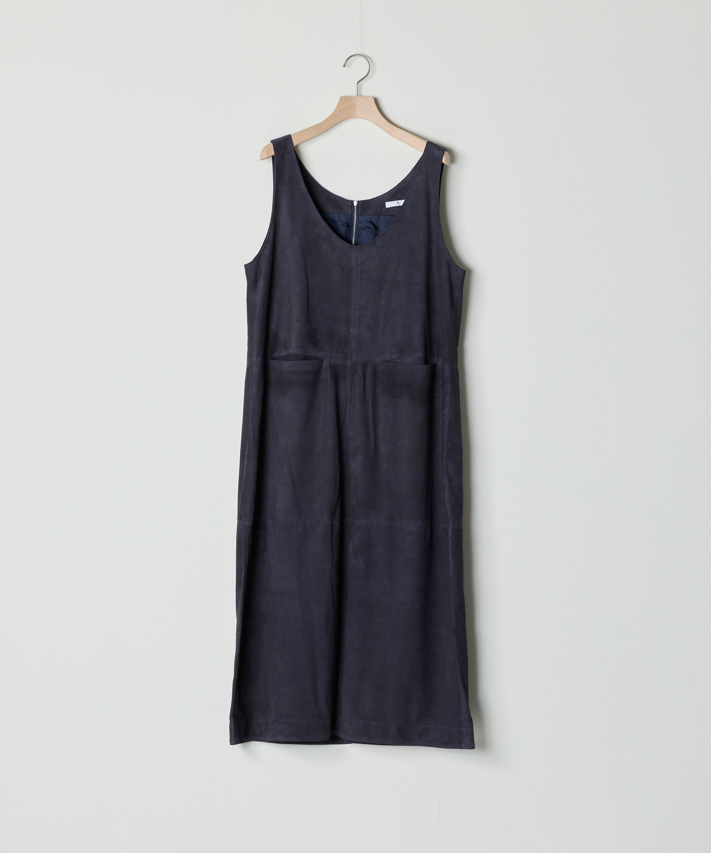 【26SS予約商品】Paneled Suede Dress NAVY