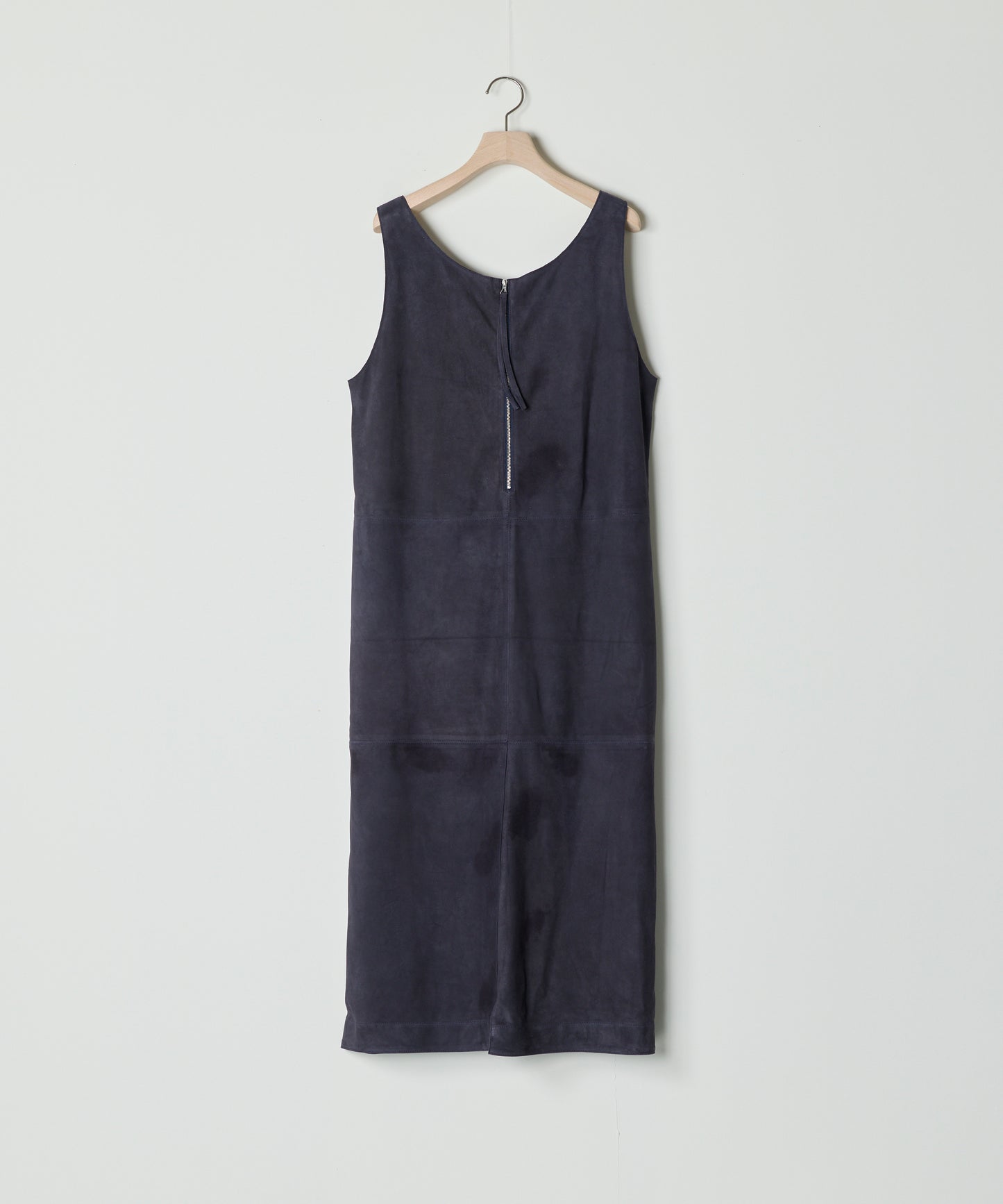 【26SS予約商品】Paneled Suede Dress NAVY