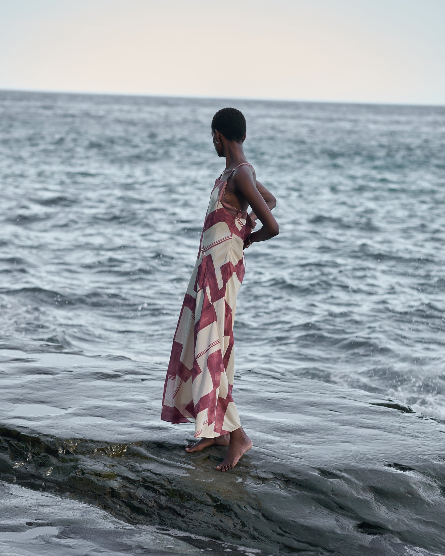 HALOCLINE ASYMMETRY DRESS RENGA