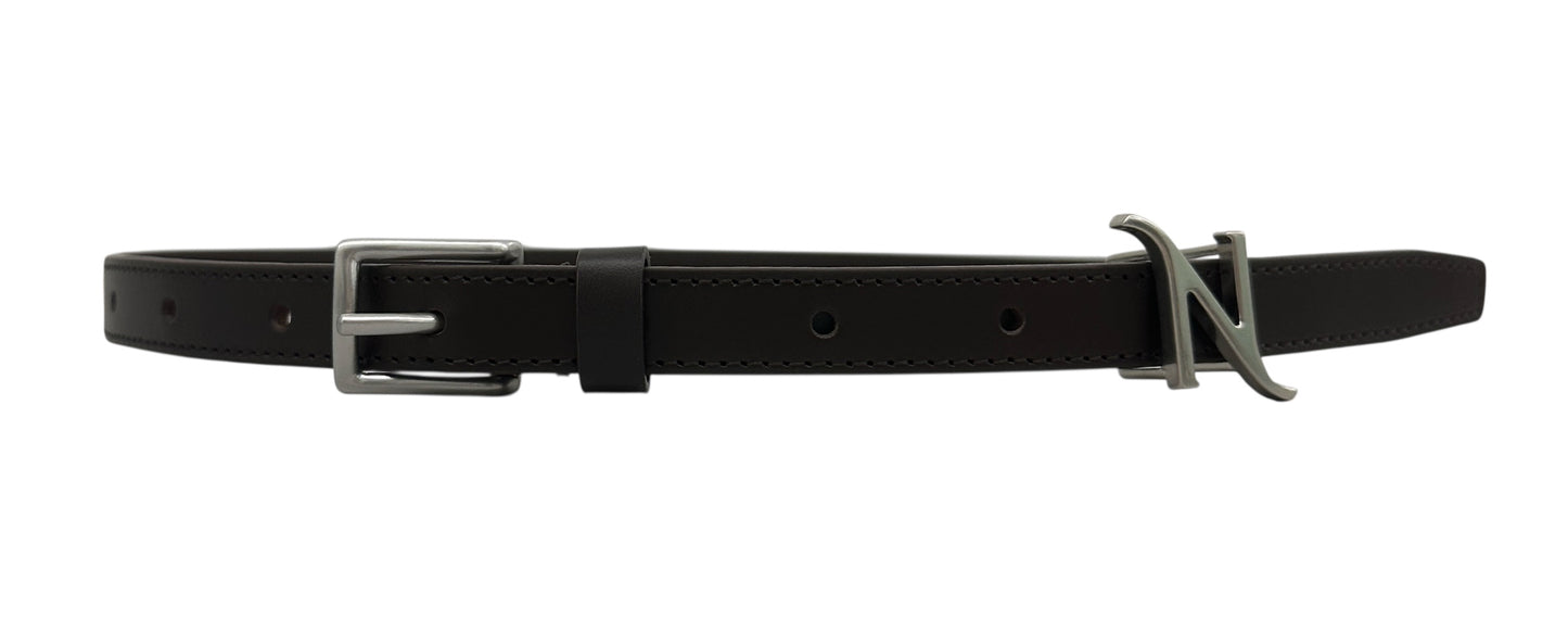 【26SS予約商品】N logo belt BROWN
