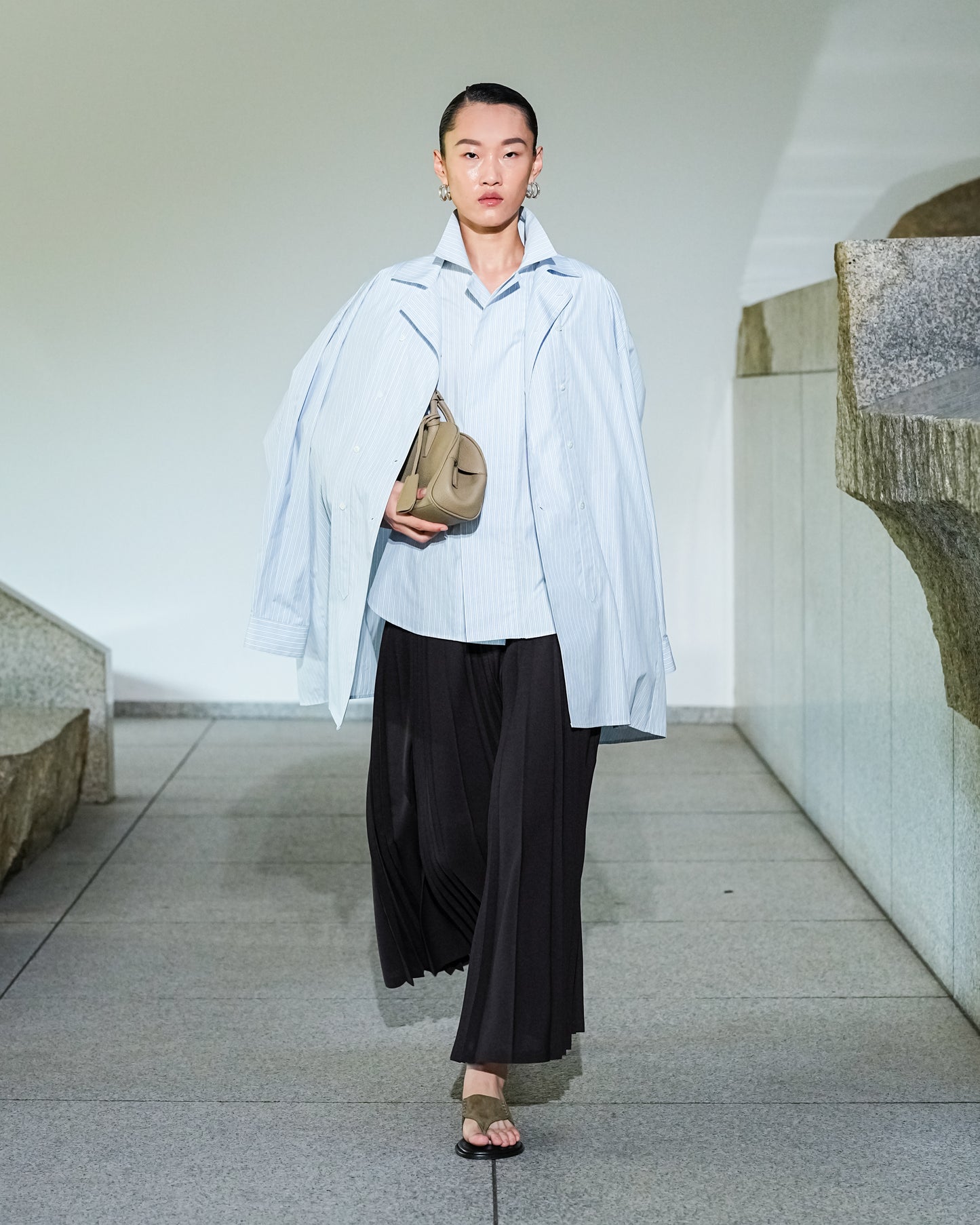 【26SS予約商品】Double-Breasted Shirt BLUE STRIPE