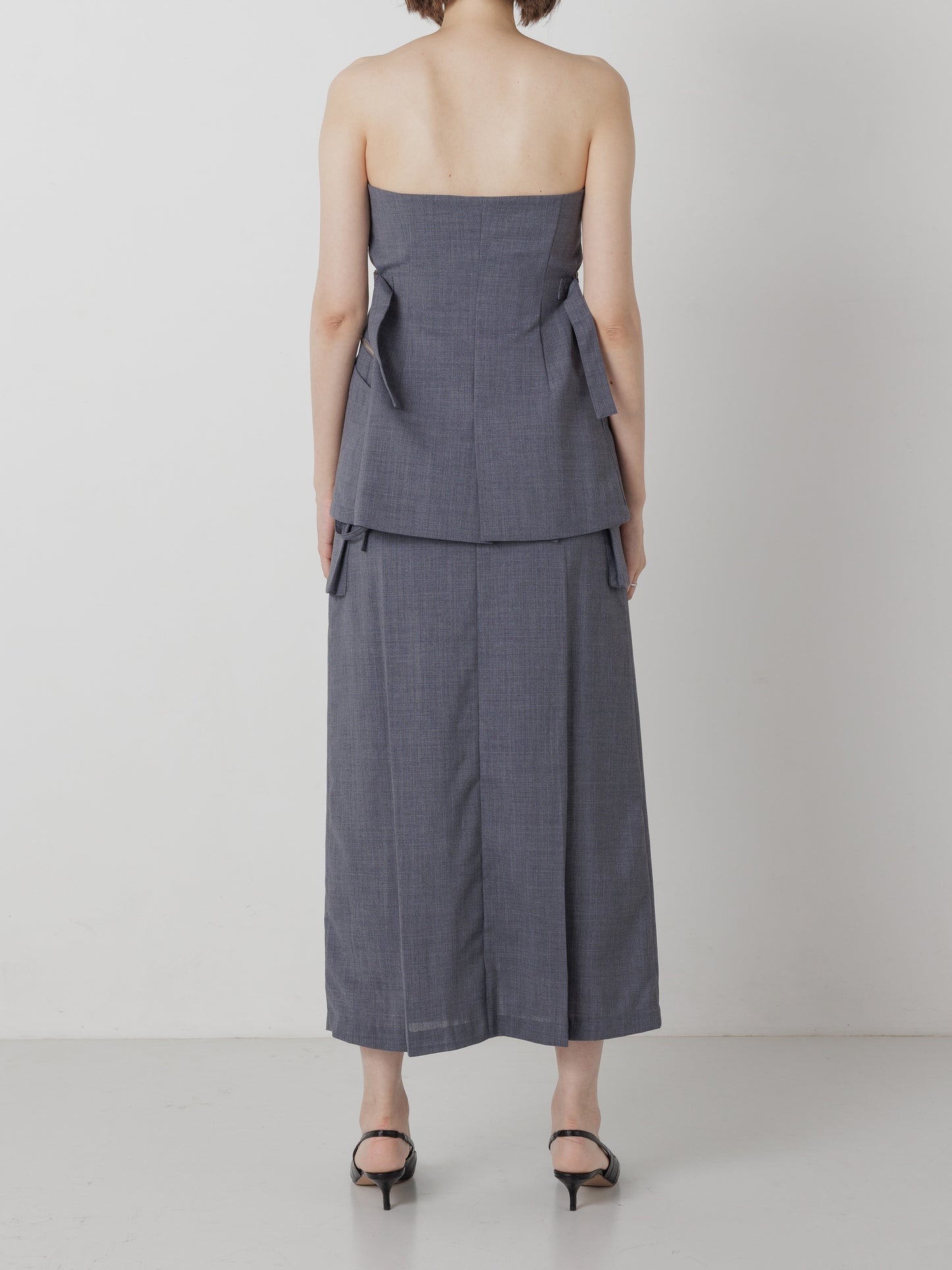 SUMMER WOOL BUSTIER GREY