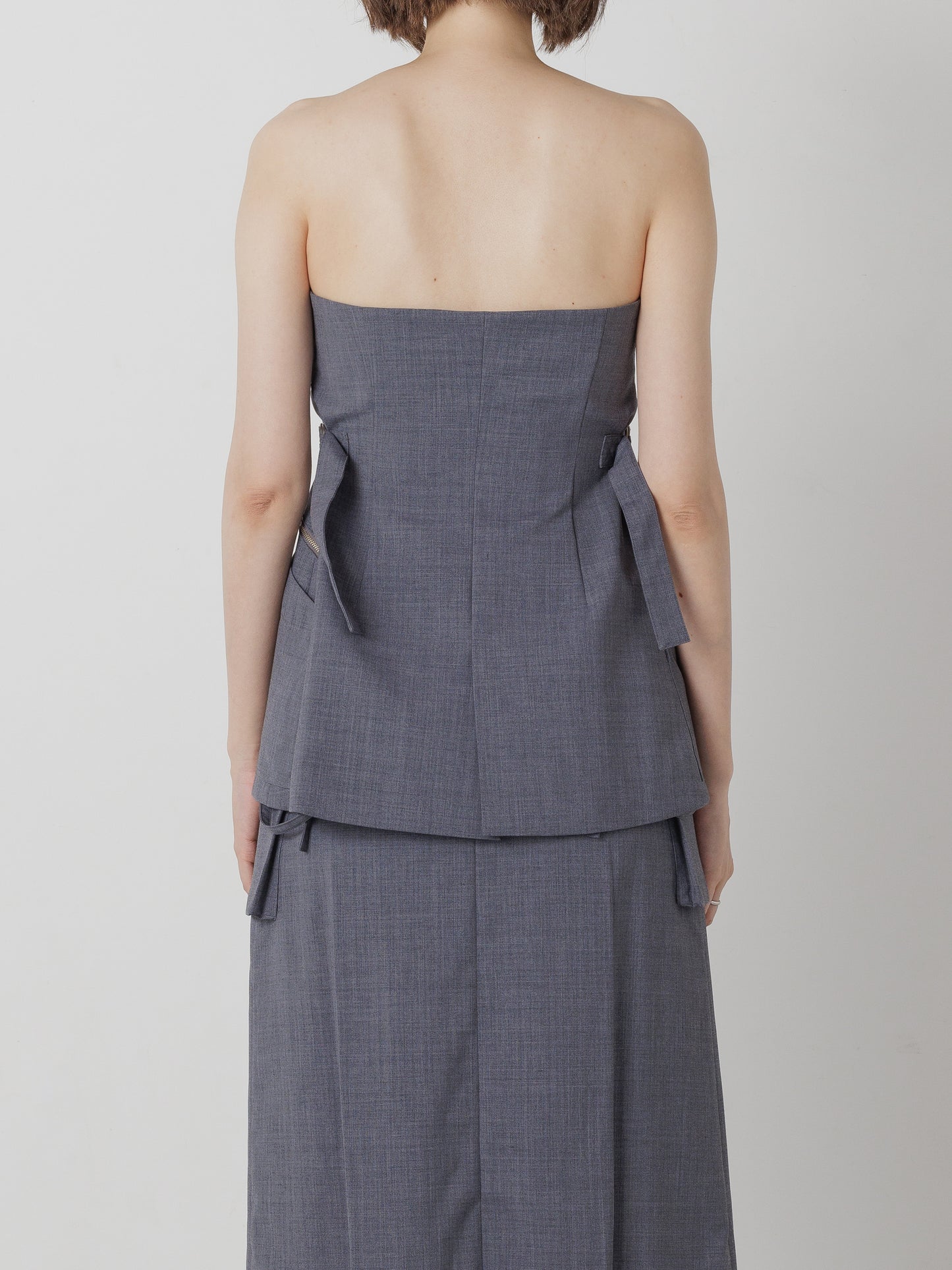 SUMMER WOOL BUSTIER GREY