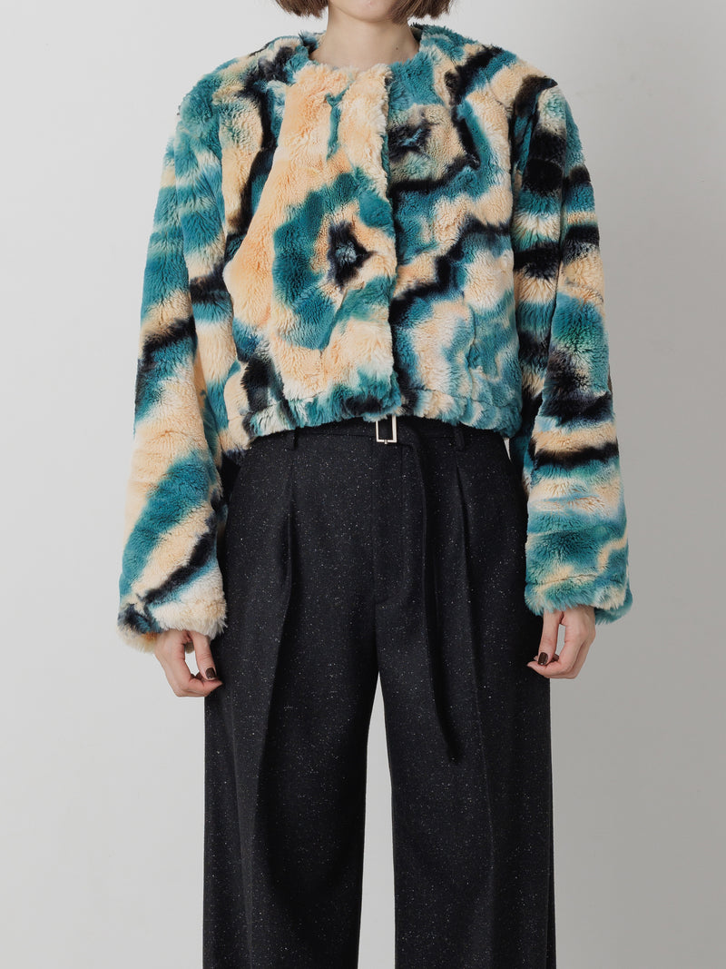 CHUSEN DYED FUR JACKET MULTI