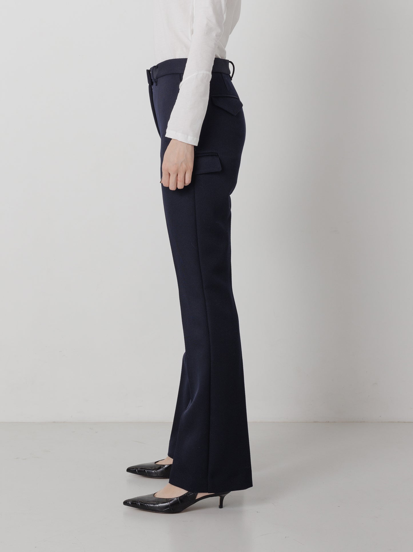 SLIM POCKET PANTS NAVY