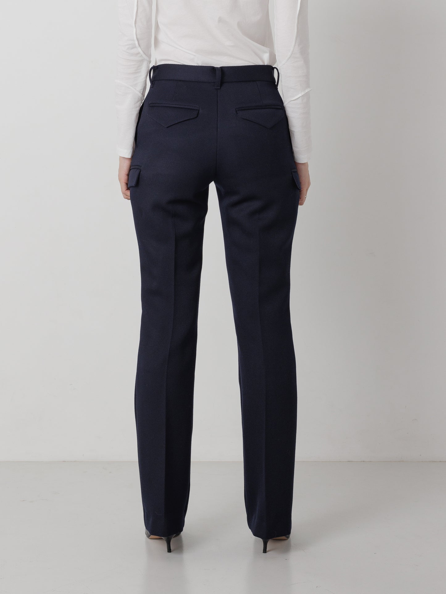 SLIM POCKET PANTS NAVY