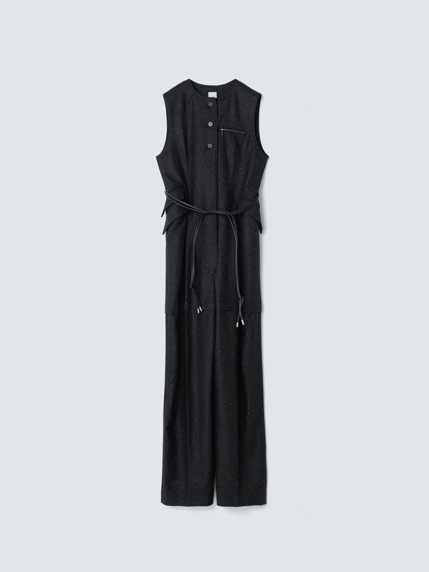 SILK NEP JUMPSUIT BLACK NEP