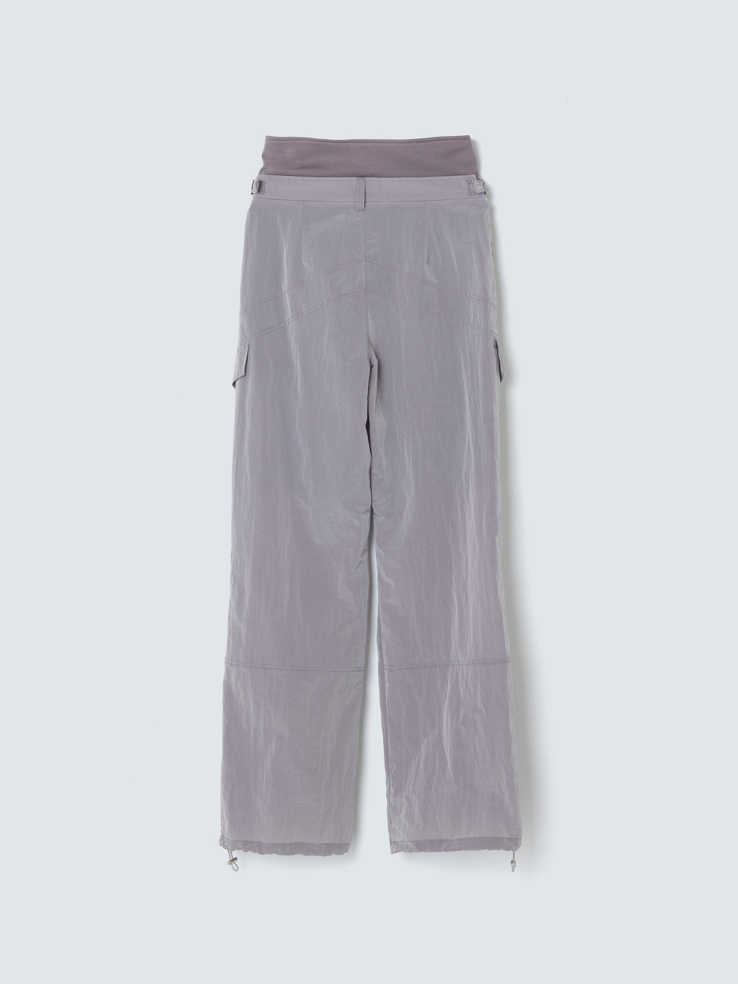 LAYERD NYLON PANTS L.PURPLE