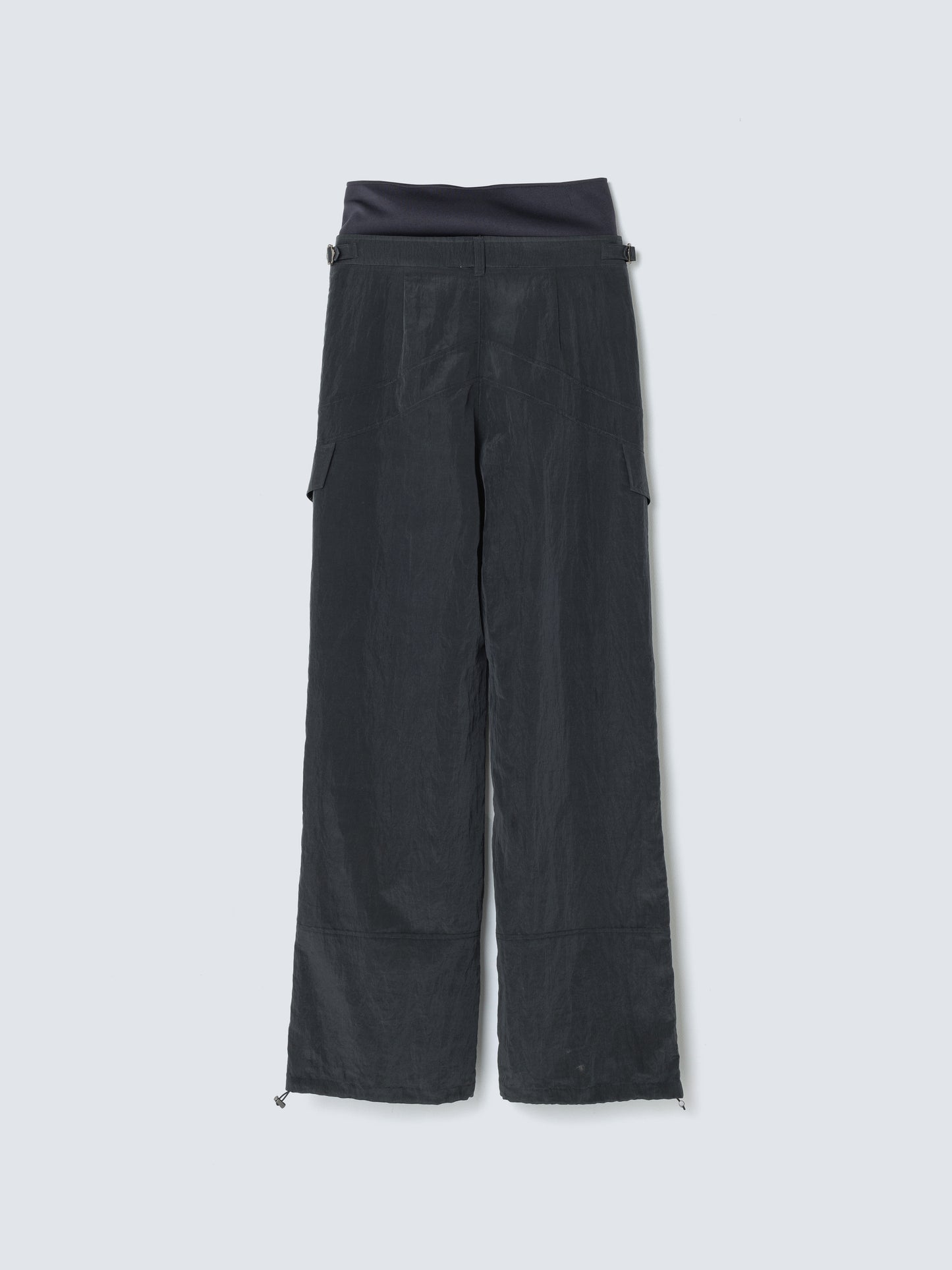 LAYERD NYLON PANTS BLACK