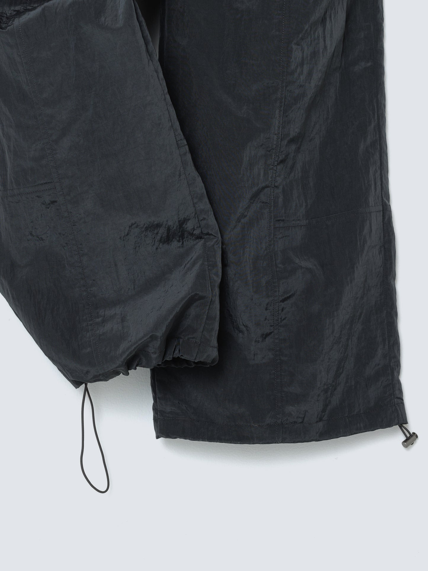 LAYERD NYLON PANTS BLACK