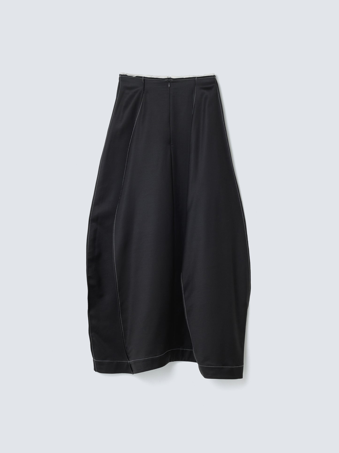 SATIN STITCH SKIRT BLACK