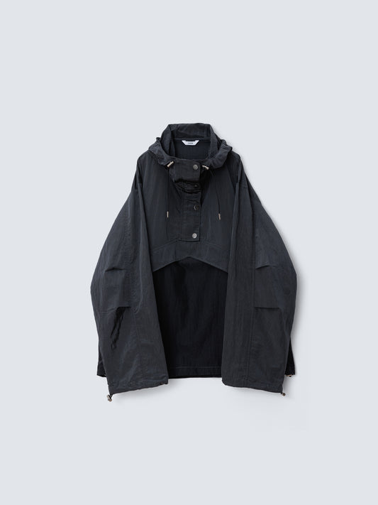 NYLON STITCH ANORAK BLACK