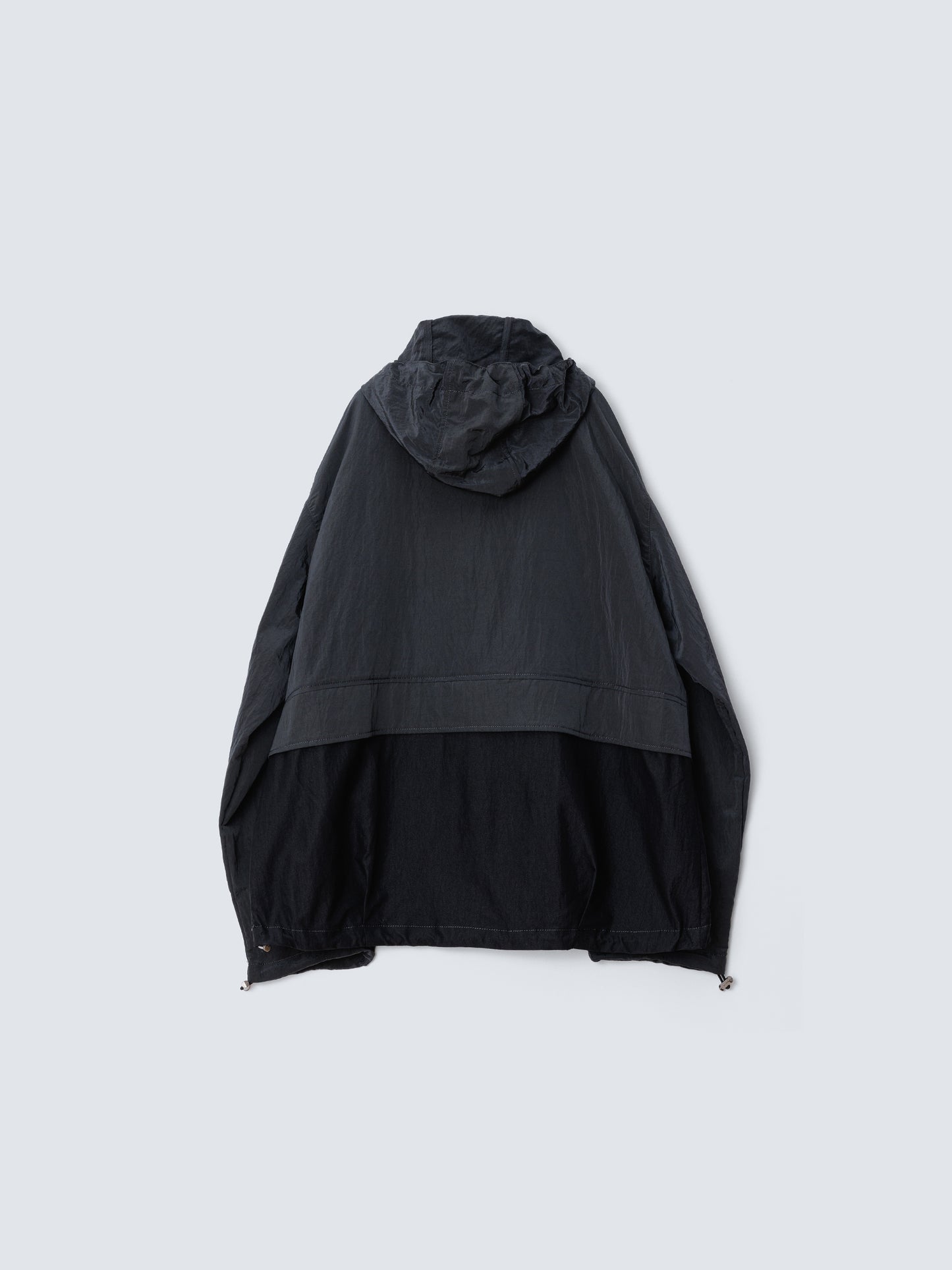 NYLON STITCH ANORAK BLACK