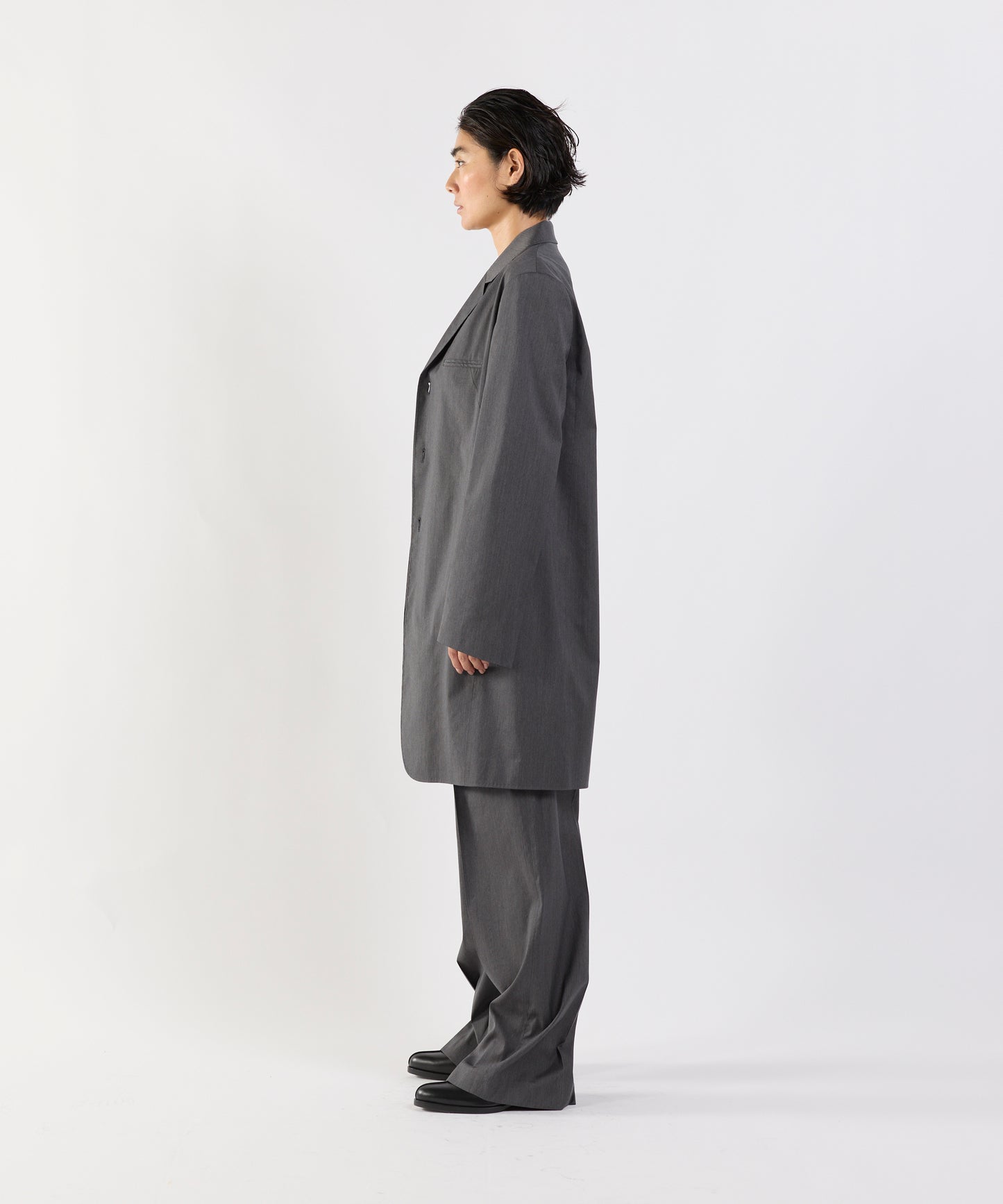 【26SS予約商品】Long Tailored Blazer GREY