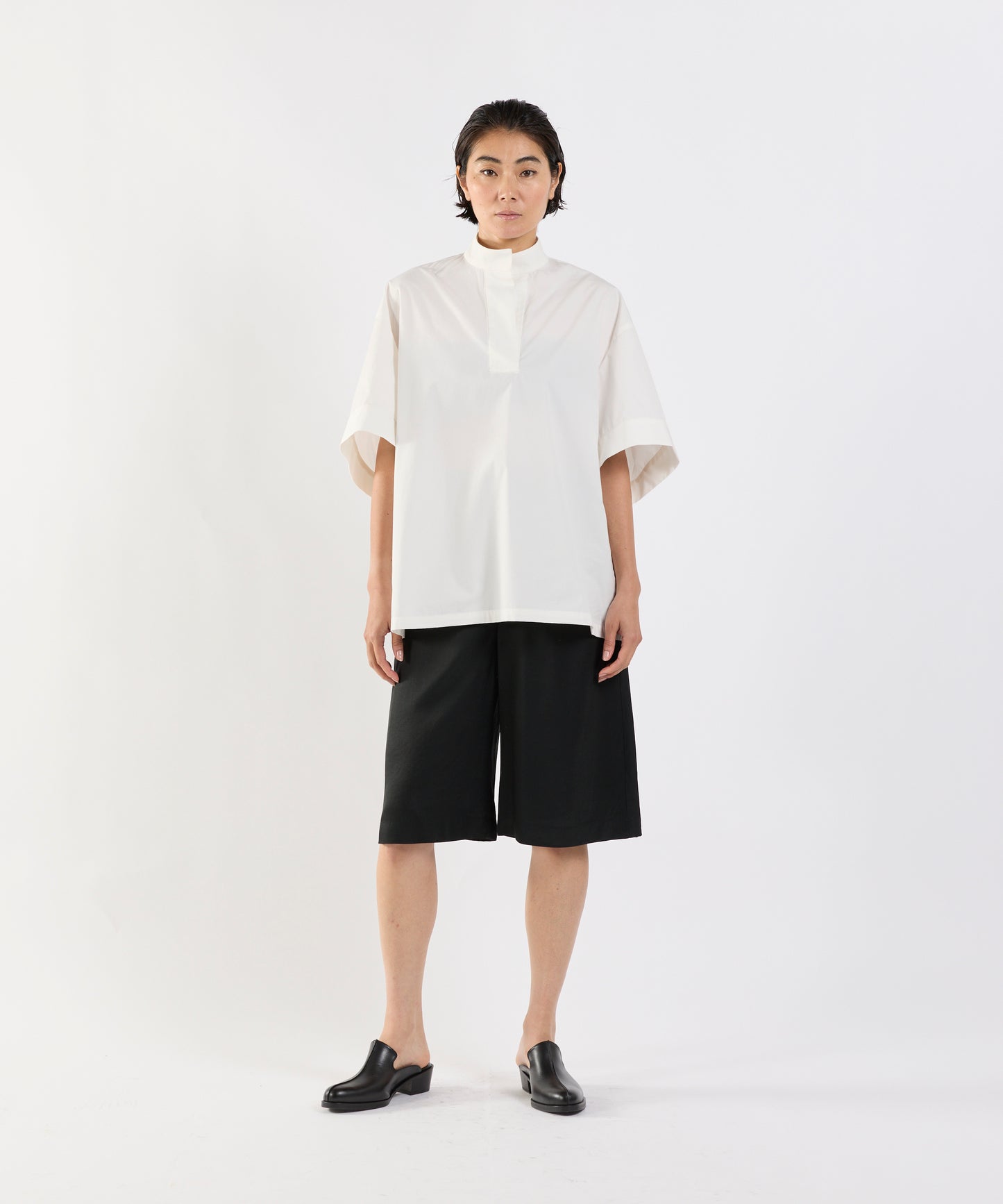 【26SS予約商品】Half-Sleeve Pullover Top WHITE