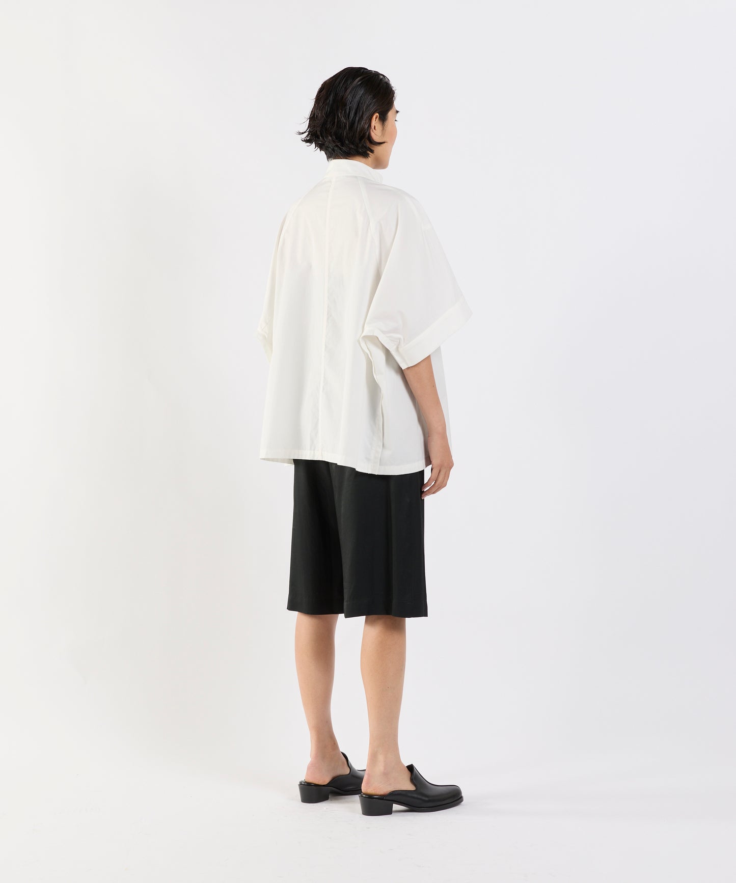 【26SS予約商品】Half-Sleeve Pullover Top WHITE