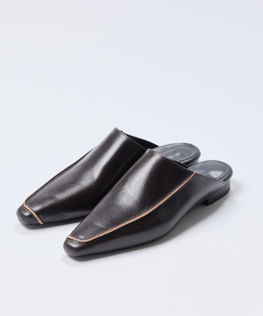 【26SS予約商品】Asymmetrical edge BROWN