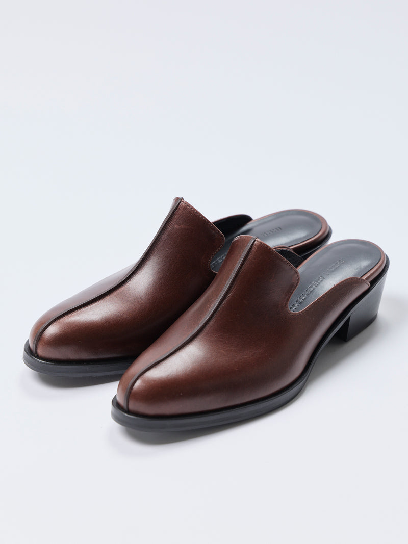 【26SS予約商品】Western mule BROWN