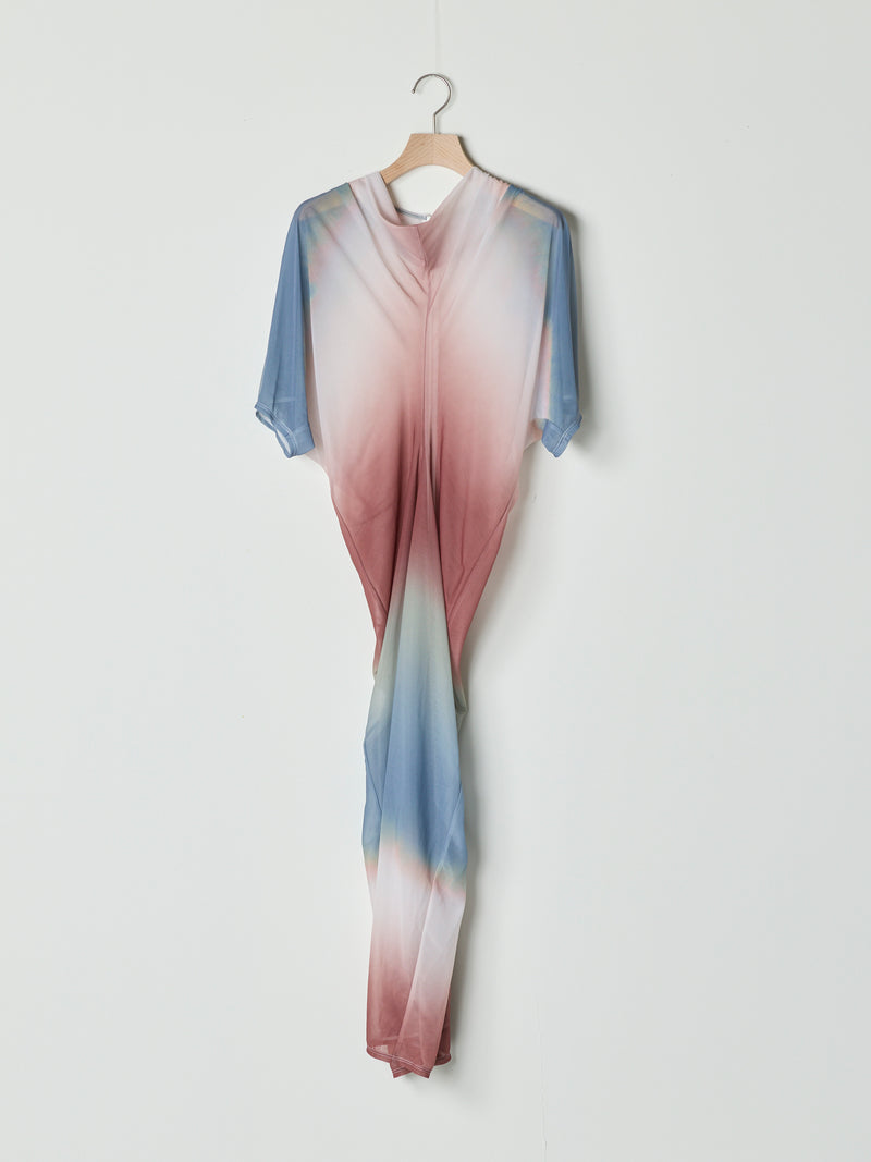 【26SS予約商品】Twist-Waist Print Long Dress BRICK MULCH