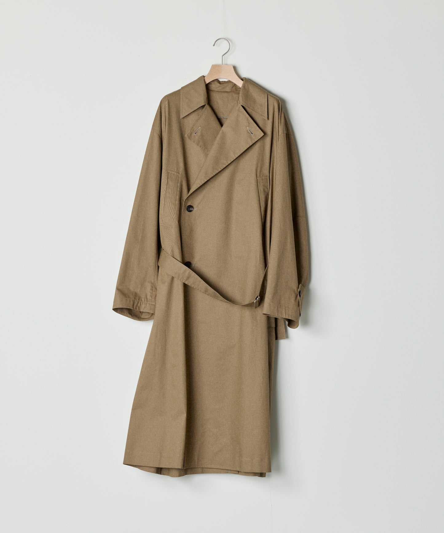 【26SS予約商品】Low-Waisted Belted Trench Coat L.BROWN