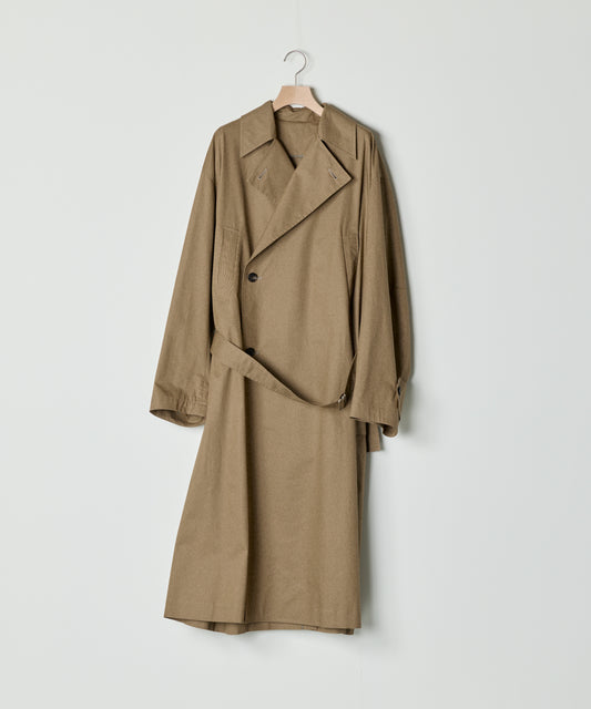 【26SS予約商品】Low-Waisted Belted Trench Coat L.BROWN