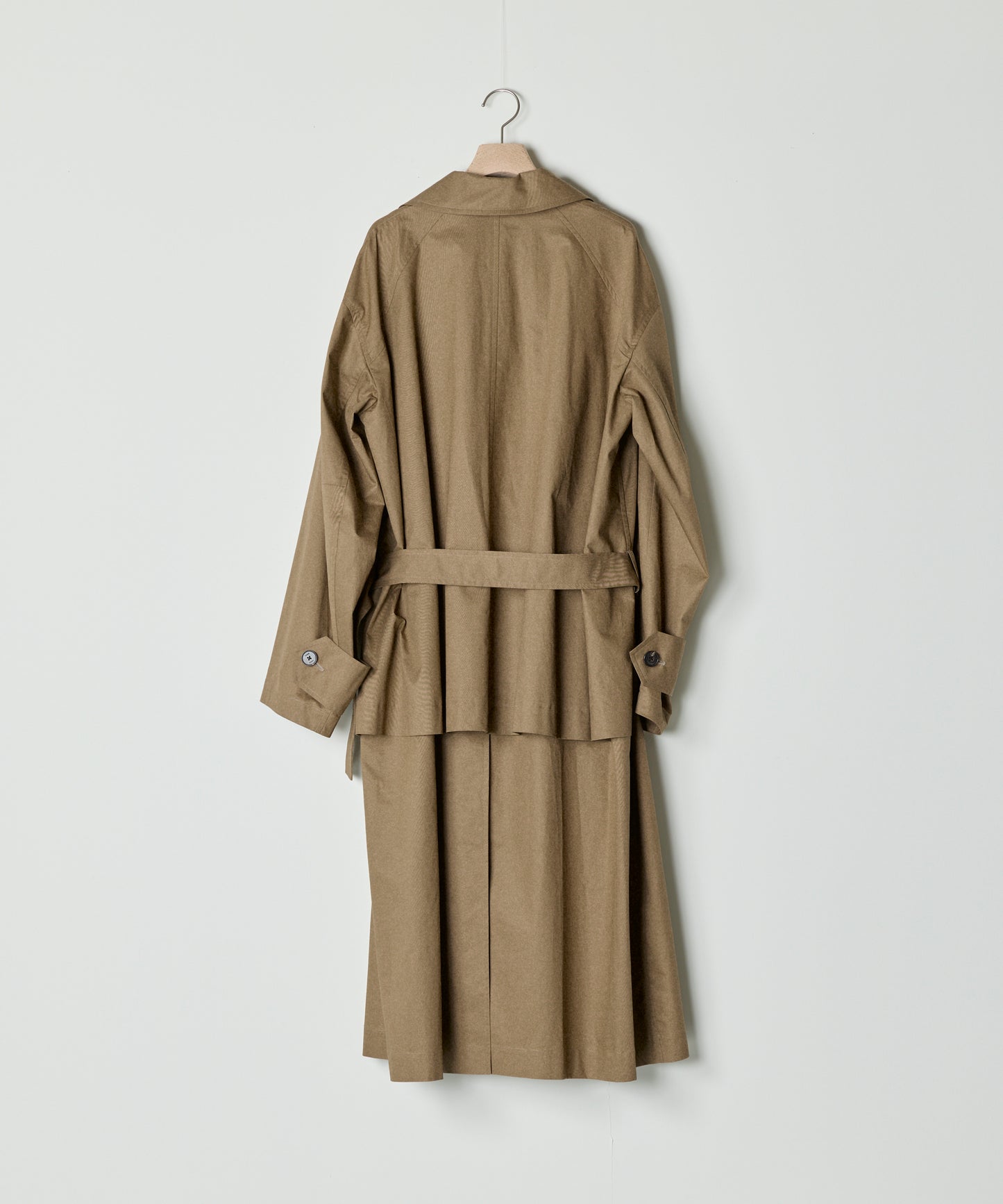 【26SS予約商品】Low-Waisted Belted Trench Coat L.BROWN