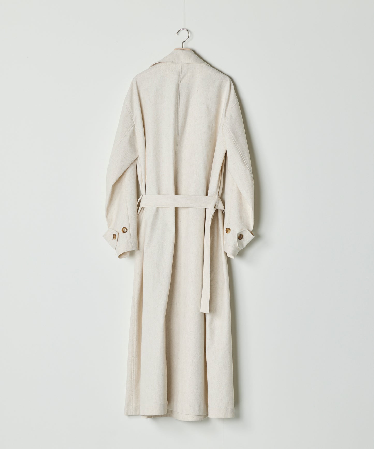 【26SS予約商品】Low-Waisted Belted Trench Coat IVORY