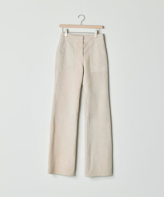 【26SS予約商品】Suede Trousers LIGHT BEIGE