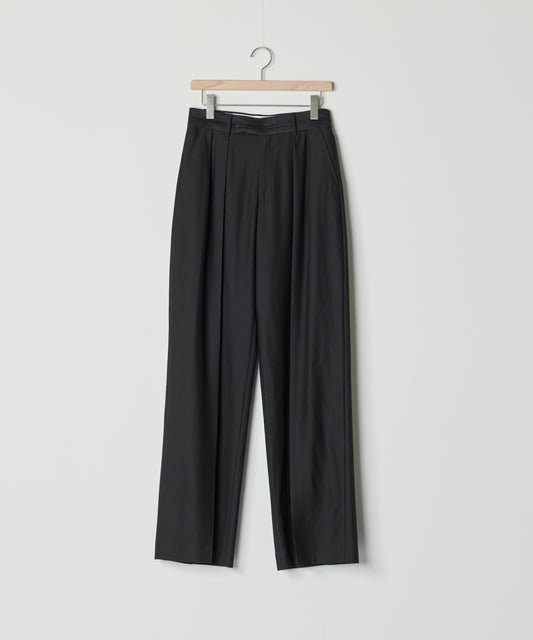 【26SS予約商品】Pintuck Belt Trousers BLACK