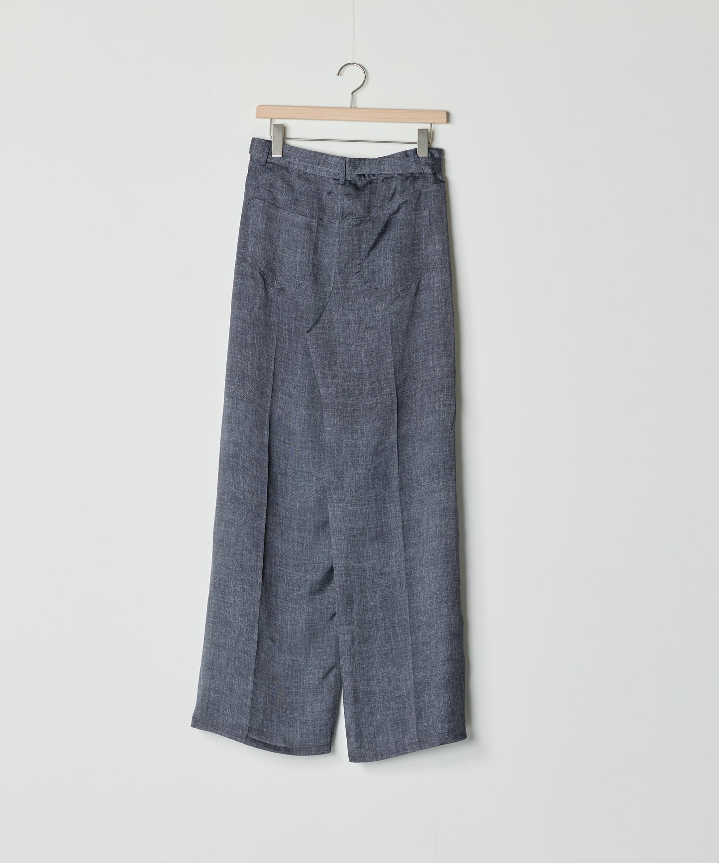 【26SS予約商品】Denim-Print Organza Pants BLACK