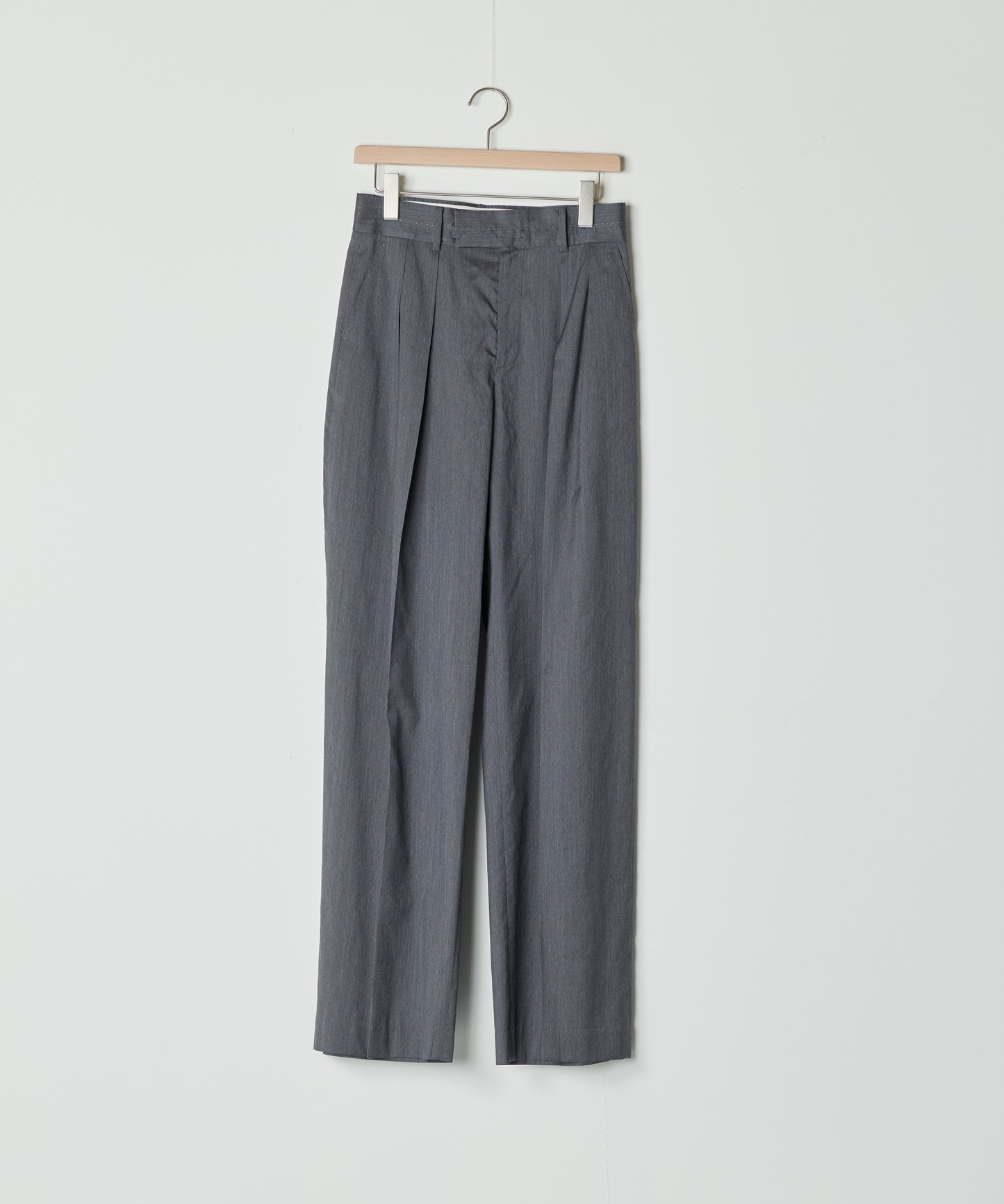 【26SS予約商品】Pintuck Belt Trousers GREY