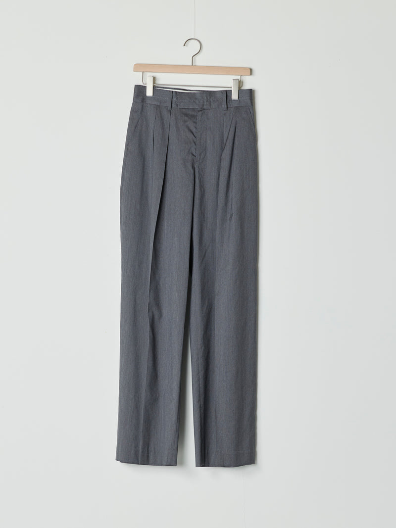 【26SS予約商品】Pintuck Belt Trousers GREY