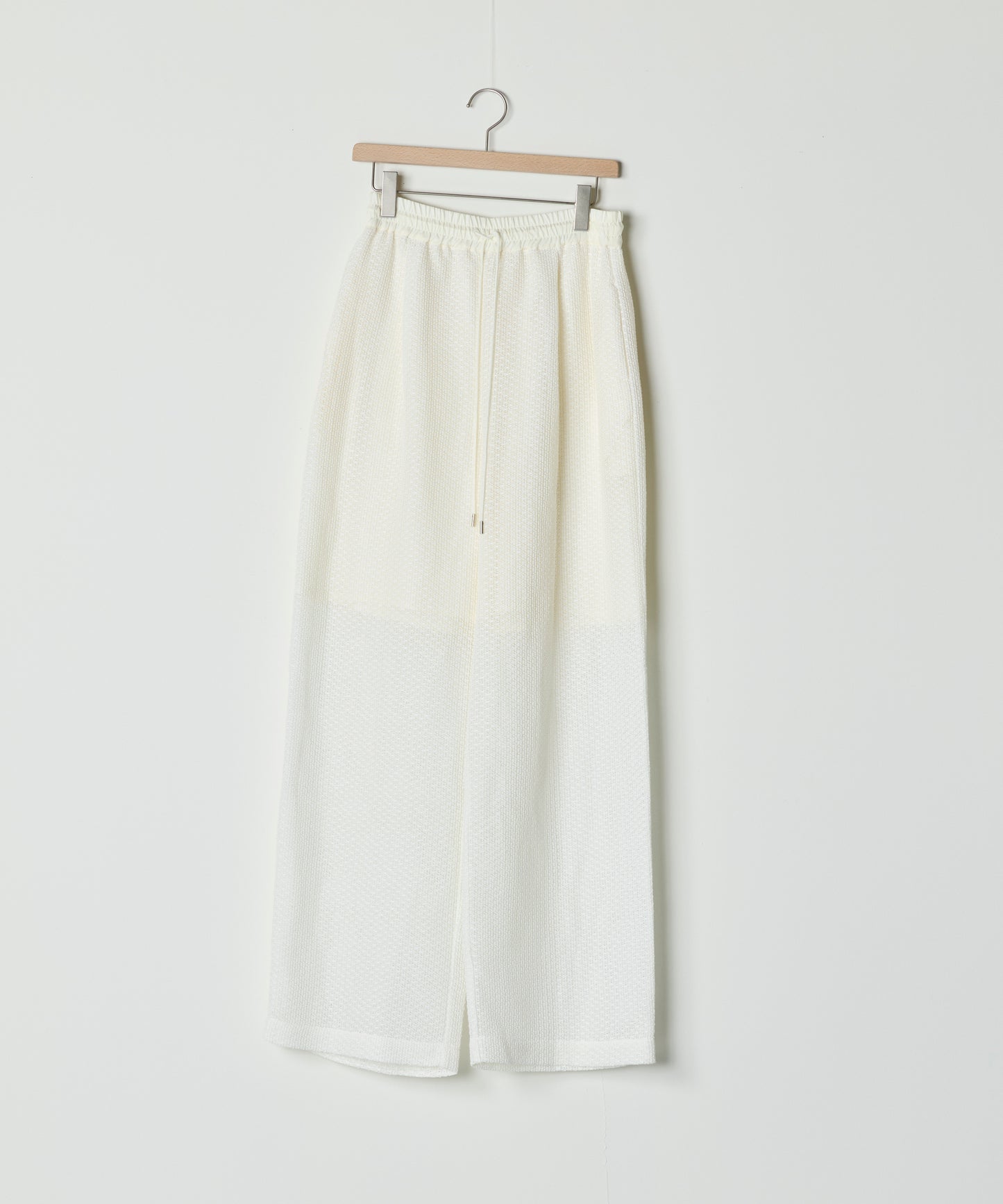 【26SS予約商品】Drawstring Mesh Pants WHITE