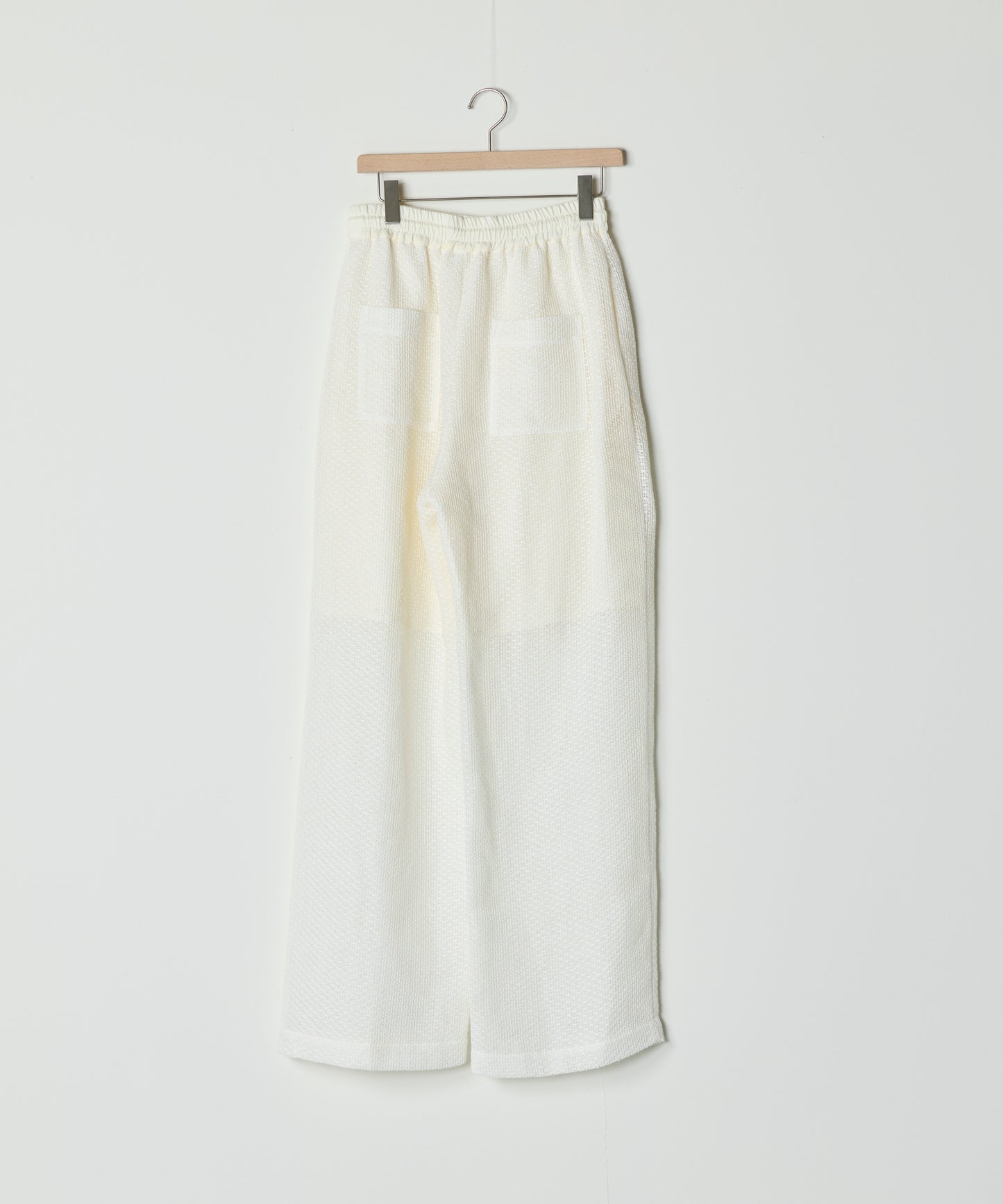 【26SS予約商品】Drawstring Mesh Pants WHITE