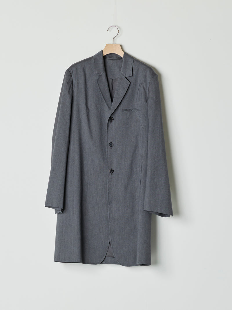 【26SS予約商品】Long Tailored Blazer GREY