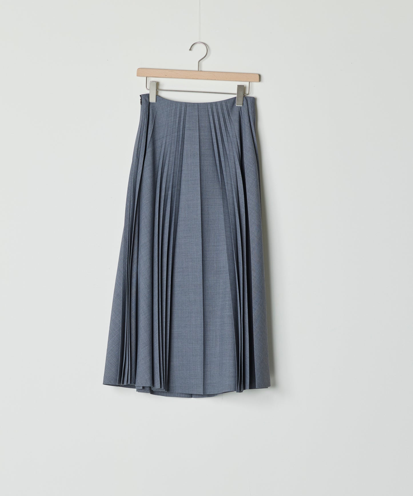 【26SS予約商品】Pleated Long Skirt GREY