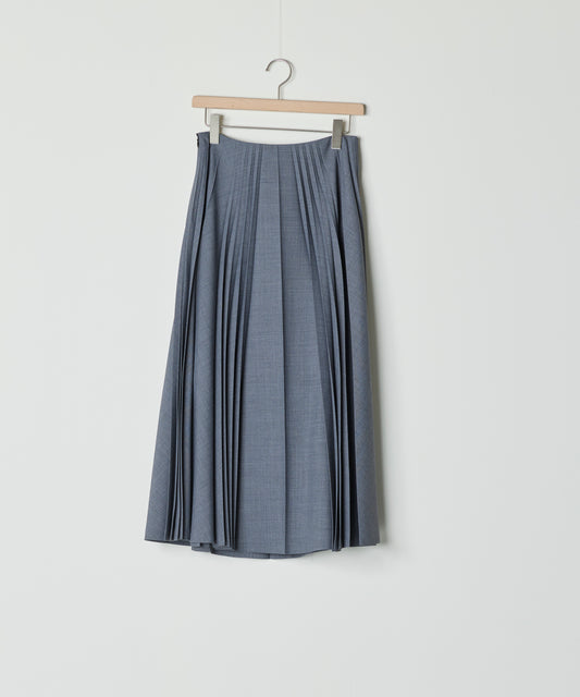 【26SS予約商品】Pleated Long Skirt GREY