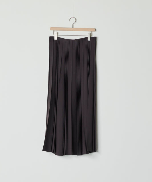 【26SS予約商品】Pleated Long Skirt BROWN
