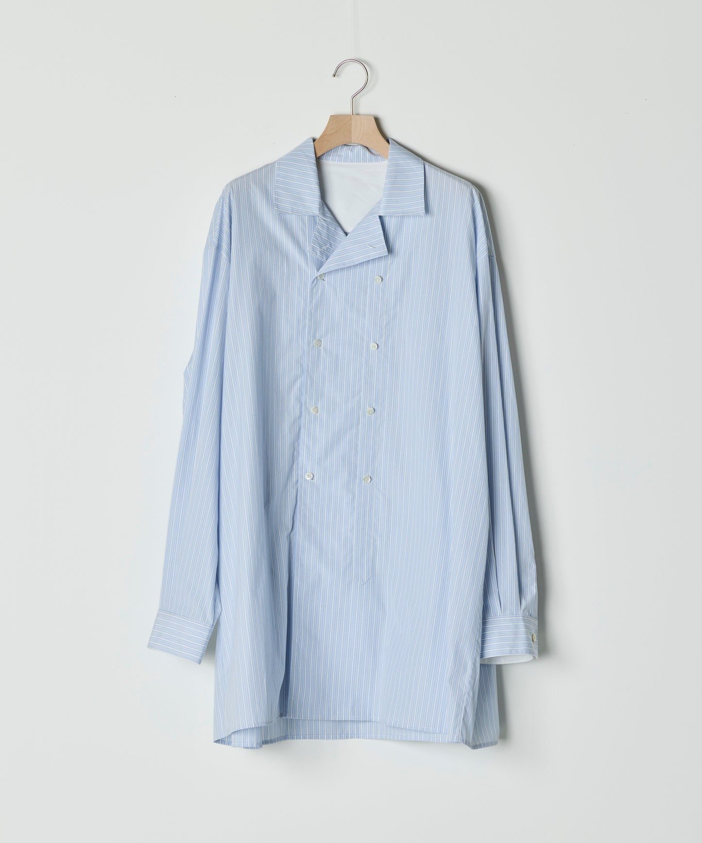 【26SS予約商品】Double-Breasted Shirt BLUE STRIPE