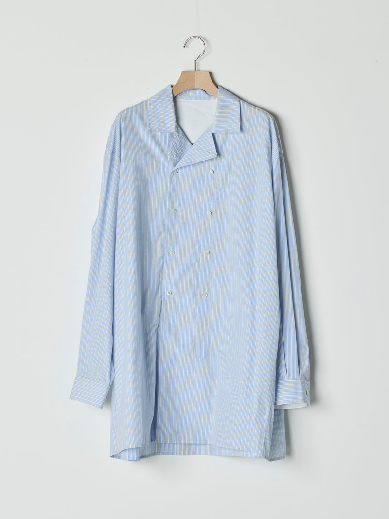 【26SS予約商品】Double-Breasted Shirt BLUE STRIPE