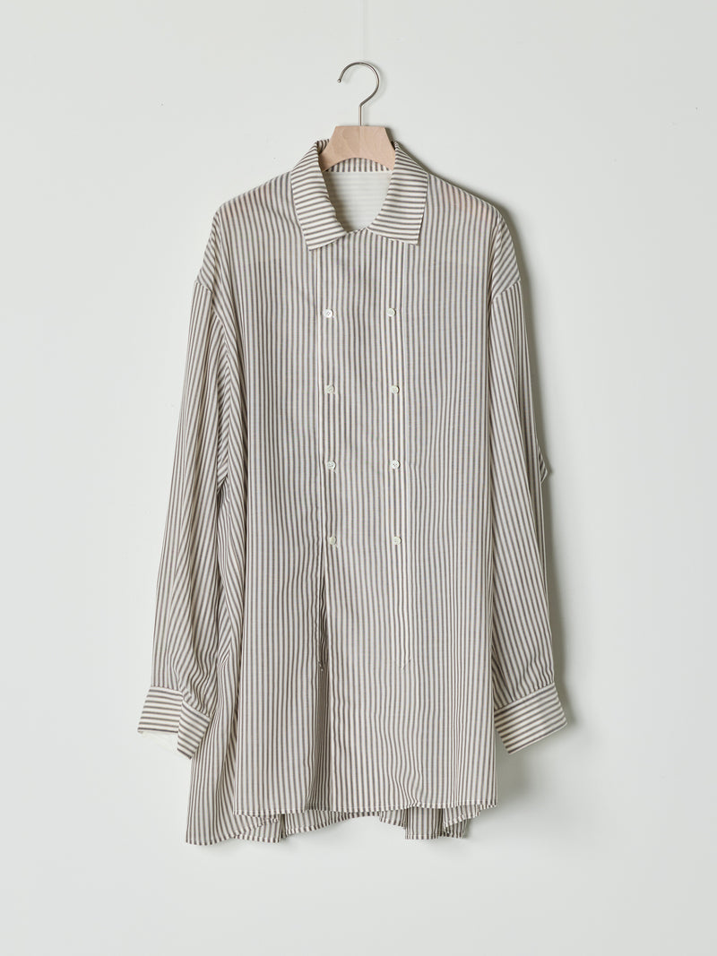 【26SS予約商品】Double-Breasted Shirt MULTI STRIPE
