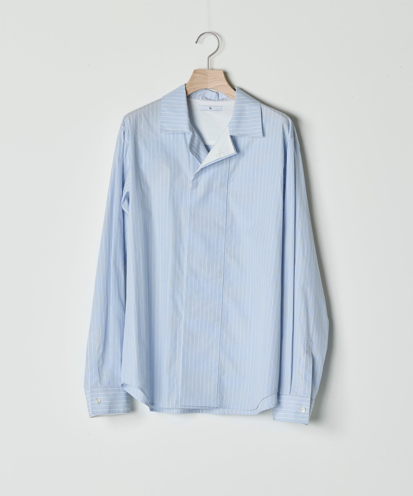 【26SS予約商品】Double-Breasted Wide Shirt BLUE STRIPE