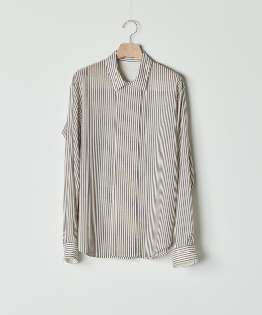 【26SS予約商品】Double-Breasted Wide Shirt MULTI STRIPE