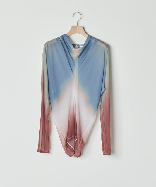 【26SS予約商品】Twist-Waist Print Tops BRICK MULCH