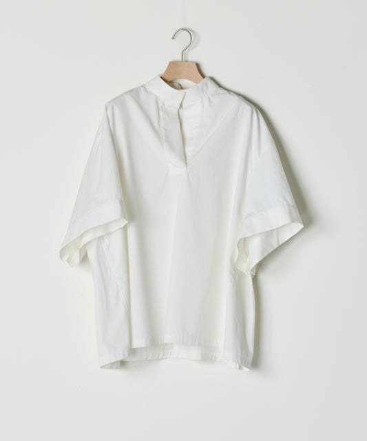 【26SS予約商品】Half-Sleeve Pullover Top WHITE