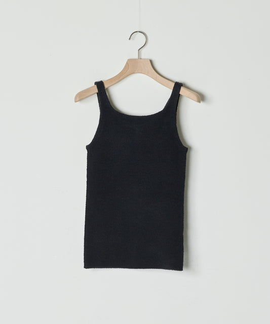 【26SS予約商品】BOUCLE TANK TOP BLACK